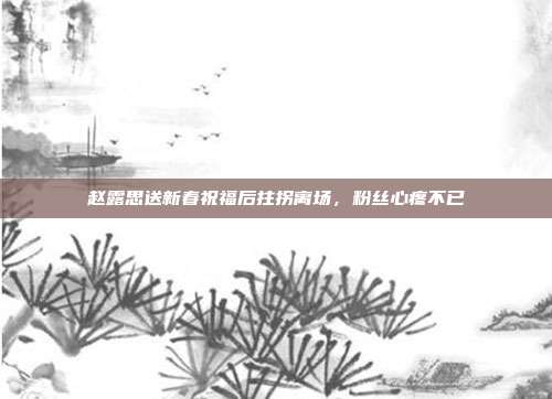 赵露思送新春祝福后拄拐离场，粉丝心疼不已