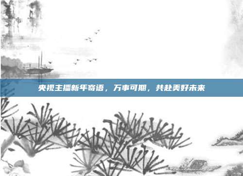 央视主播新年寄语，万事可期，共赴美好未来